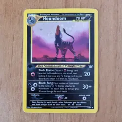 Houndoom 08/64 1st Edition Holo Neo Revelation Pokemon Card TCG - LP - Image 1