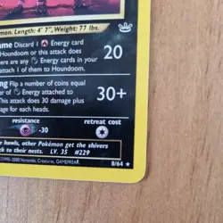 Houndoom 08/64 1st Edition Holo Neo Revelation Pokemon Card TCG - LP - Image 5
