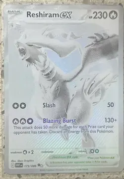 Pokemon TCG Reshiram EX White Flare Mint-Near Mint Condition Card 174/086 BWR - Image 1