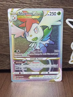 Pokemon TCG Shaymin VSTAR Rainbow Secret Rare Card 173/172 Brilliant Stars - Image 1