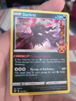Darkrai Holo - Trick or Trade Pokemon TCG 105/189 Halloween 2022 Card - Image 1