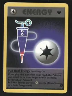 Full Heal Energy 81/82 1st Edition Team Rocket Uncommon Pokemon Card - Image 3