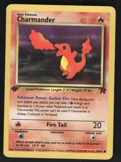 Charmander 50/82 1st Edition Team Rocket Common Pokemon Card - Image 4