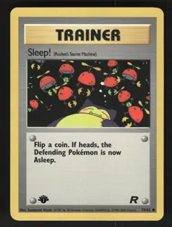 Sleep! 79/82 1st Edition Team Rocket Common Pokemon Card - Image 1