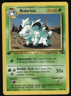 Nidorina 40/64 1st Edition Jungle Uncommon Pokemon Card - Image 4