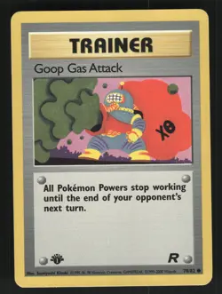 Goop Gas Attack 78/82 1st Edition Team Rocket Common Pokemon Card - Image 1