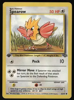 Spearow 62/64 1st Edition Jungle Common Pokemon Card - Image 5