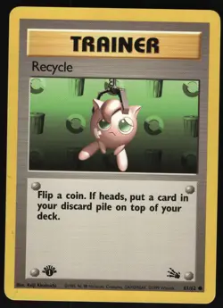 Recycle 61/62 1st Edition Fossil Common Pokemon Card - Image 1