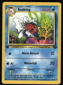 Seaking 46/64 1st Edition Jungle Uncommon Pokemon Card - Image 5