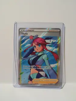 Pokemon TCG Skyla Holo Ultra Rare Full Art Card Shining Fates 072/072 - Image 1