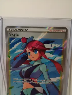 Pokemon TCG Skyla Holo Ultra Rare Full Art Card Shining Fates 072/072 - Image 2