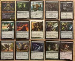 Budget Casual Commander MTG Deck Green Black Land Deck With Uurg Spawn Of Turg - Image 1