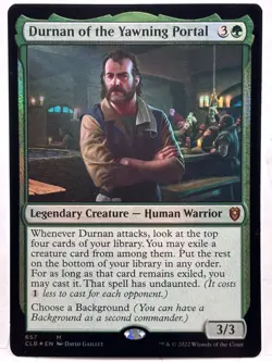 Durnan Of The Yawning Portal NM/M* FOIL Commander Baldur's Gate 647 -UnltdCards - Image 1