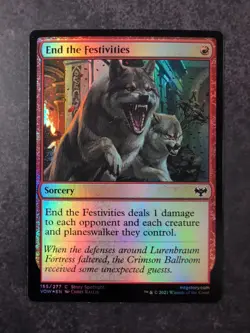 MTG Innistrad: Crimson Vow End the Festivities 155/277 Foil - Image 1