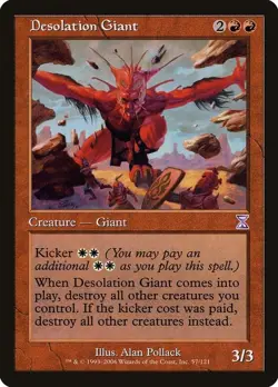 1x FOIL Desolation Giant - Timespiral TIMESHIFTED - Italian - OOP MTG - Image 3