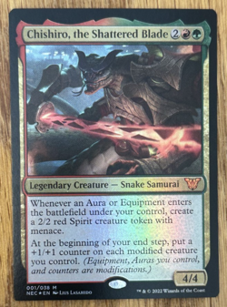 MTG Kamigawa Neon Dynasty Commander, Chishiro, the Shattered Blade - Foil - Image 1