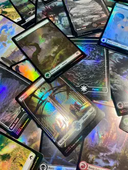 100 Random Full Art Basic Land Lot w/Foil - 20 of Each Color - Magic MTG - Image 1