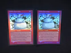 2x FOIL Goblin Snowman - Timespiral TIMESHIFTED - English - OOP MTG - Image 1