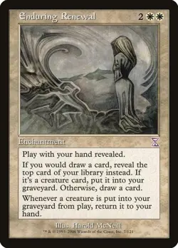 1x FOIL Enduring Renewal - Timespiral TIMESHIFTED - Italian - OOP MTG - Image 3