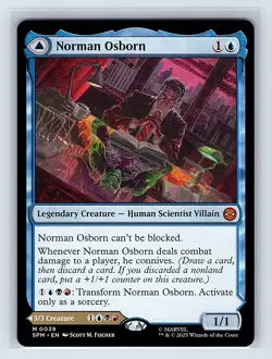 Norman Osborn / Green Goblin #39 Regular Mythic MTG 2025 Marvel's Spider-Man - Image 1