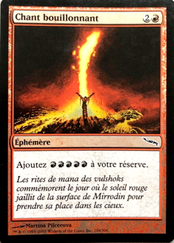Chant bouillonnant / Seething Song FRENCH Played Mirrodin magic mtg - Image 1