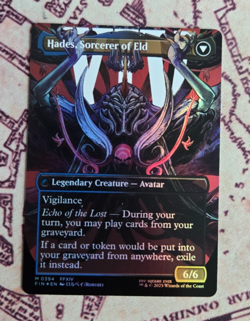 MTG Foil Emet-Selch, Unsundered Borderless Extended Art Final Fantasy NM - Image 2