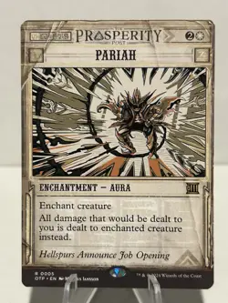 Pariah 5 R Outlaws of Thunder Junction: Breaking News NM MTG - Image 1
