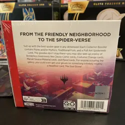 Magic The Gathering Marvel’s Spider-Man Collector Booster Box 12 Packs In Hand - Image 3