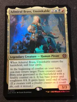 Admiral Brass, Unsinkable - Foil - LCC - MTG - NM - EN - 0001 - Image 1