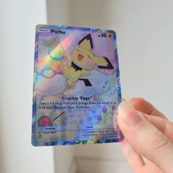Pichu Pokemon Pocket Custom Card TCG Holo Genetic Apex Holographic - Image 2