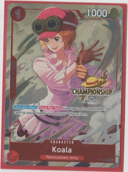 One Piece Card Game - Koala - 25-26 championship pack promo - P-069 - NM - Eng - Image 1