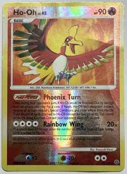 Ho-Oh LV.45 Holo Rare 10/132 DP Secret Wonders 2007 Pokemon TCG Card - Image 1