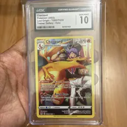 Charizard TG03/TG30 Trainer Gallery SWSH Lost Origin Pokemon Card CGC 10 - Image 1