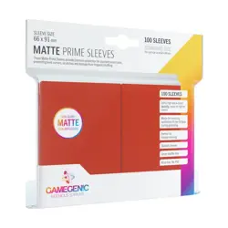 GameGenic Card Protection Matte Sleeves - Red (10 Packs of 100) New - Image 1