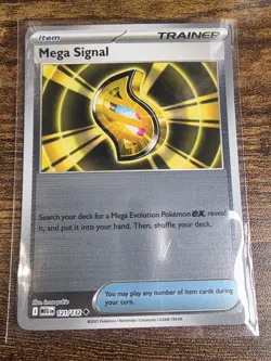 Mega Signal 121/132 Reverse Holo Mega Evolution Card Pokemon TCG NM - Image 1