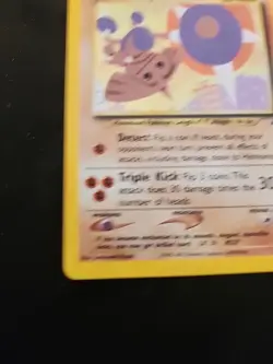 Hitmontop Neo Discovery Holo Rare Pokemon TCG Card 3/75 LP copy 💥💢💥 - Image 5