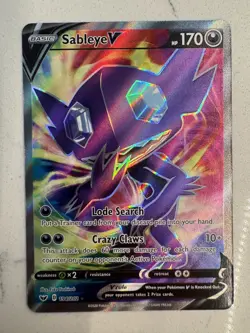 Sableye V (Full Art) 194/202 SWSH01: Sword & Shield Base Set Pokemon Card - Image 1
