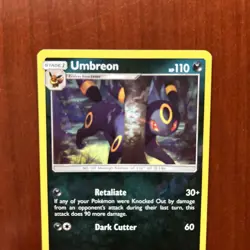 Pokemon TCG Umbreon 120/214 Lost Thunder Reverse Holo Rare 2018 Game Card NM - Image 2
