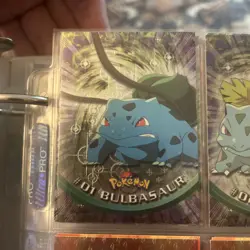 Bulbasaur #1 1999 Topps Pokemon TV 1 Topps Logo Pokemon Trading Card TCG 1999 - Image 1
