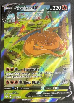 Pokemon TCG Charizard v SWSH260 Sword & Shield Promo Card - Image 1