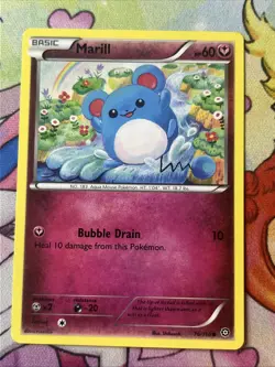 Marill 76/114 - LP XY Steam Siege - Pokemon 2016 Common TCG Card - Image 1