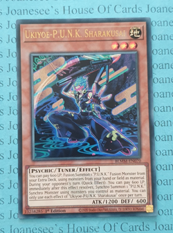BLMM-EN070 Ukiyoe-P.U.N.K. Sharakusai Ultra Rare Yu-Gi-Oh Card 1st Edition New - Image 1