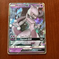 Pokemon TCG Mewtwo GX 2019 31/68 Hidden Fates Full Art Holo Rare Shiny Card Set - Image 1