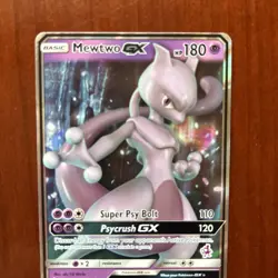 Pokemon TCG Mewtwo GX 2019 31/68 Hidden Fates Full Art Holo Rare Shiny Card Set - Image 2