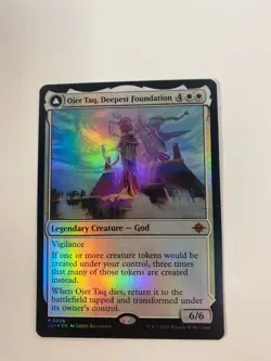 Ojer Taq Deepest Foundation Temple of Civilization Foil - LCI MTG NM - Image 1