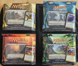 PLANECHASE 2012 MTG SET, NINJA, AURAS, HUNGER & REIGNS MAGIC THE GATHERING - Image 1