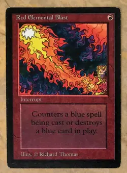 Vintage BETA Magic the Gathering Red Elemental Blast NM - MTG - Image 1