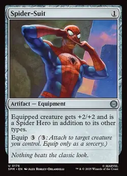 Spider-Suit U Foil #176 | SPM Marvel's Spider-Man | MTG - Image 1