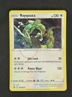 SWIRL - Pokemon - Rayquaza SWSH029 Black Star Promo - Sea & Sky - Crown Zenith - Image 1