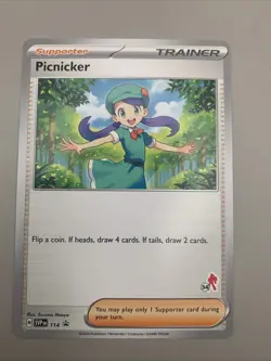 Picnicker SVP114 Pokemon Battle Academy 2024 Armarouge Stamp 34 Black Star PROMO - Image 1